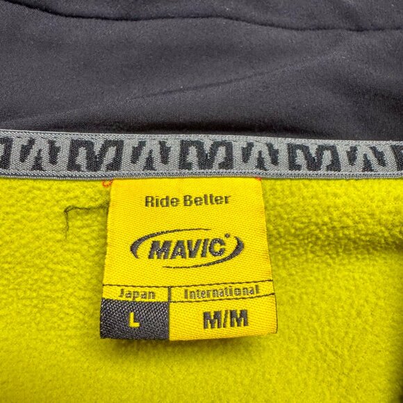 Mavic Cycling Jacket Mens Medium Red Black Thermo Lined Bicycle Road Race Bike - Picture 10 of 16